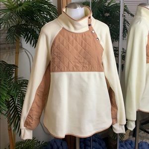 Cream and Tan Pullover